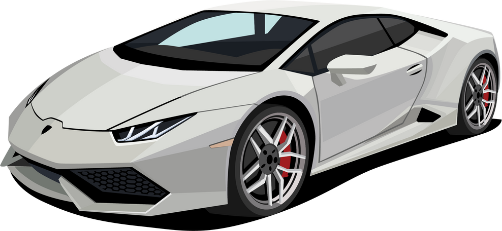 White Sport Car